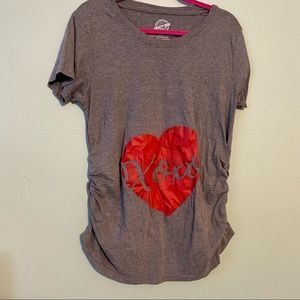 Valentine maternity tee